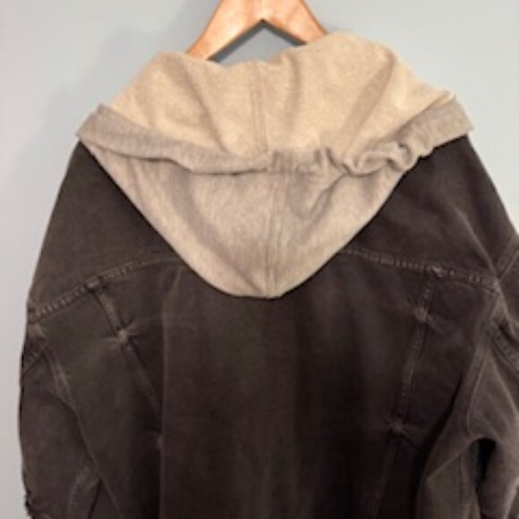 Free People Distressed Jean Jacket * XL * We The Free - Picture 4 of 13